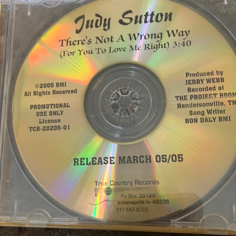 Judy Sutton promo cd